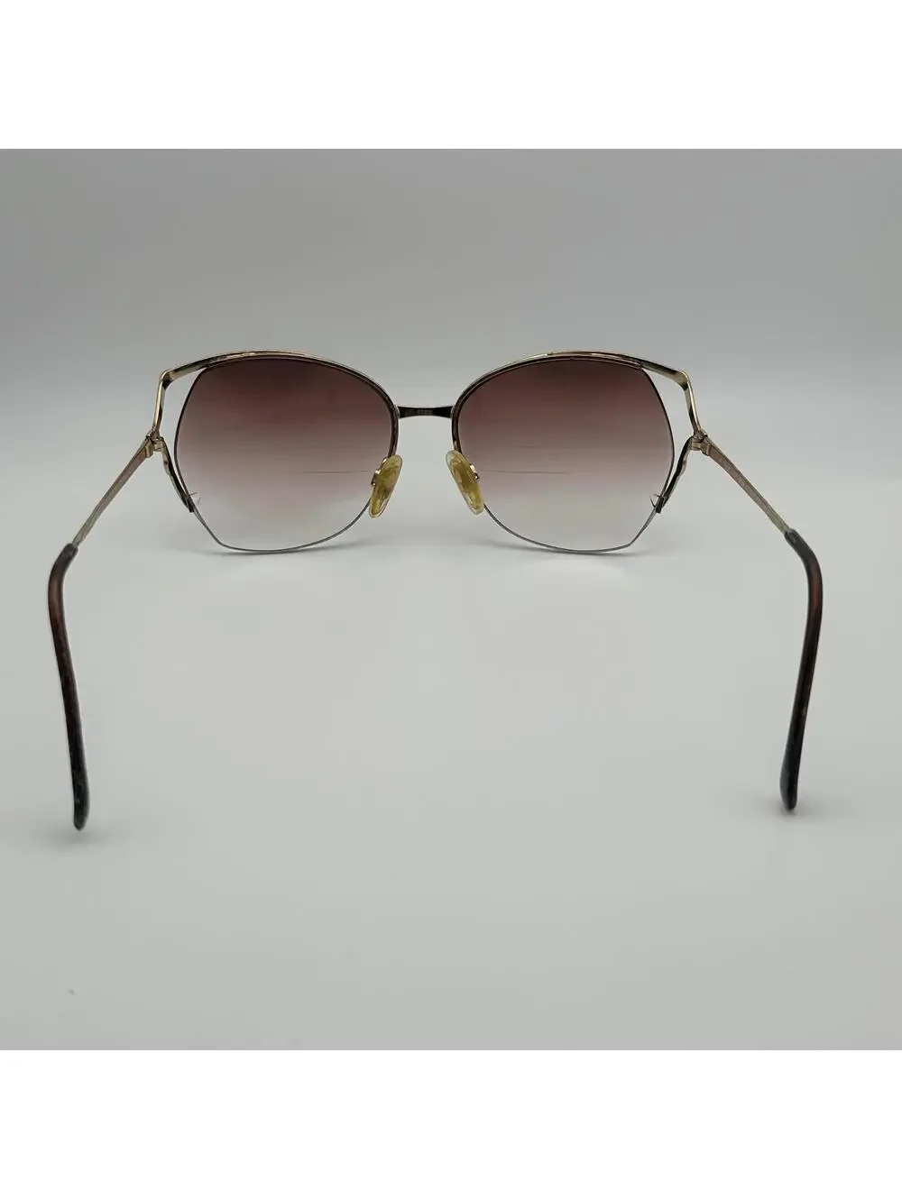 Vintage Luxottica Blair Gold Electroplated Prescription Sunglasses Frames